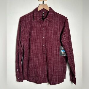 Kuhl Long Sleeve Button Up Shirt Womens XS X Small NWT Oversized Fit